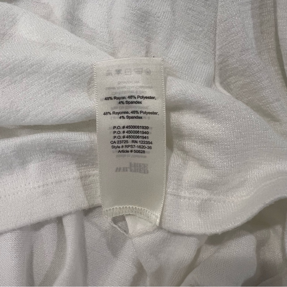 Aritzia Wilfred Free White Cropped Long Sleeve - Picture 4 of 5